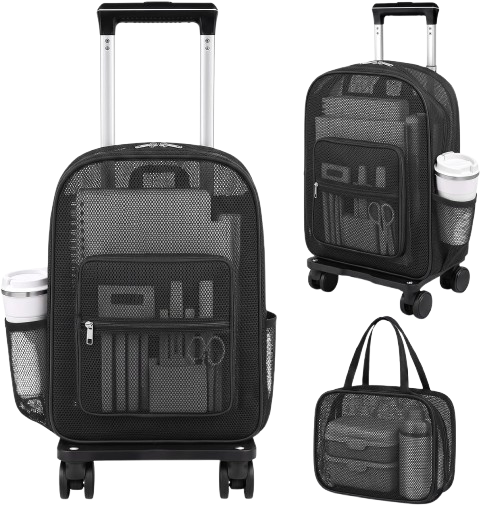 Rolling Clear Backpack Duty Bags